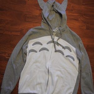 Totoro zip up sweatshirt